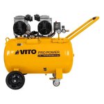 Vito - compresseur d'air sans huile silencieux 100 litres 8 bar 4cv 3kw 115 psi Vito - compresseur d'air sans huile silencieux 100 litres 8 bar 4cv 3kw 115 psi