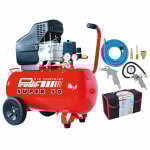 Prodif - compresseur coaxial 50l t856 + kit 6 accessoires raccords rapides Prodif - compresseur coaxial 50l t856 + kit 6 accessoires raccords rapides