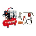 Compresseur coaxial silencieux 6l sil06j prodif + kit 8 accessoires raccords rapides pour peindre, gonfler, ...