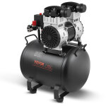 Compresseur deair sans huile, reservoir acier 40 l, 1, 25 kw, 5, 3 cfm 90 psi, pression max 125 psi, ...