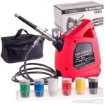 Compresseur de mod�lisation ensemble de peinture a�rographe 6 peintures