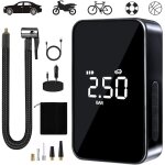 Compresseur portable 150 psi, mini gonfleur �lectrique 6000 mah, pour pneus de moto et de v�lo