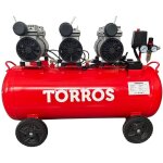 Torros - compresseur silencieux sans huile cuve 100 l 2, 2 kw / 3 ch 480 l / min 10 bar 63 db(a) 230v ... Torros - compresseur silencieux sans huile cuve 100 l 2, 2 kw / 3 ch 480 l / min 10 bar 63 db(a) 230v ...
