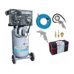 Prodif - compresseur vertical  courroie 100l 1003mvlc + kit 6 accessoires raccords rapides