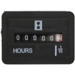 Compteur horaire moteur compteur horaire � quartz 10 - 80v ac / dc 99999. 9 heures pour le comptage du ...