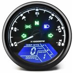 Compteur kilom�trique de moto universel lcd compteur de vitesse num�rique jauges de tachym�tre avec veilleuse ...