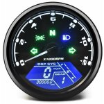 Compteur kilom�trique de moto universel lcd compteur de vitesse num�rique jauges de tachym�tre avec veilleuse ...