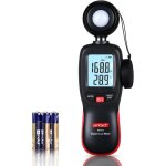 Compteur de lumi�re num�rique portable avec thermom�tre ambiant, port�e jusqu'� 200 000 lux, photom�tre, ...
