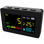 [jamais utilis�] compteur portable de qualit� de l?air 3 en 1, co, temp�rature et humidit�, �cran couleur, ...