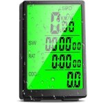 Compteur de v�lo sans fil, 31 fonctions compteur de vitesse, grand �cran de 3', compteur de vitesse de ...