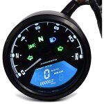 Compteur de vitesse moto lcd digital compte tours zaddox tm2