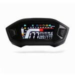 Compteur de vitesse moto tachymètre universel lcd compteur kilométrique numérique jauge de niveau de ... Compteur de vitesse moto tachymètre universel lcd compteur kilométrique numérique jauge de niveau de ...