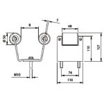 Comunello - but�e r�glable � fixer pour coulissants r 53 - 76 - communello