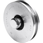 Comunello - roue � gorge triangulaire 300 v diam�tre 120 mm - 1 roulement pour roues � roulements � billes ...