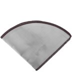 C�ne de filtre � caf� en acier inoxydable pour 2 � 4 tasses - sac de passoire pliable r�utilisable pour ...