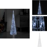 Cne lumineux dcoratif pyramide led acrylique blanc froid - dcoration noel - cone luminaire - illuminations ...