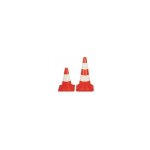 Cone signalisation blanc - rougebs50b Cone signalisation blanc - rougebs50b