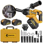 Cl� � chocs sans balais 21v avec 2 batteries 4. 0ah ? couple 1000n. m ? moteur brushless ? accessoires ...