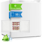 Cong�lateur 32 l, thermostat r�glable sur 7 niveaux, porte r�versible, - 22 �c, 43 db, blanc, forhere ...