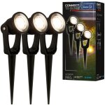 Connect to shine kit d'extension lilis avec jeu de 3 projecteurs led de jardin, ip65