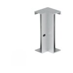 Connecteur d'angle pour profil� aluminium plinthe couleur argent