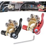 Connecteur de borne de batterie 2 pi�ces extr�mit�s de borne de batterie bornes de batterie automobile ...