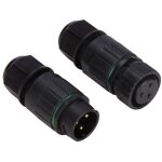 Connecteur pour cable 3p - etanche ip67 - 13a 230v (1 set) cui03 ri1545