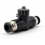 Connecteur pneumatique, droit connecteur pneumatique diam�tre du tuyau raccordable 8 mm, vanne manuelle ...