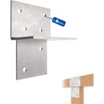 Connecteur de poteau en t galvanis� � chaud ? 71 x 71 mm ? pi�ce de fixation murale et poteaux bois pour ...