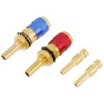 Connecteurs rapides, 2pcs 8mm connecteur rapide de gaz et d'eau raccord rapide oxygene raccord tig adaptateur ...