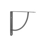 Console bip bop 230x230mm, acier et �poxy gris brillant.