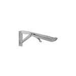 Console �querre pliante � blocage automatique, h. 130xl. 300mm en acier blanc.
