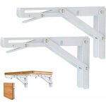 Console pour �tag�re lot de 2 equerre etagere 250mm, support console pliable, acier inoxydable equerre ...