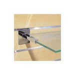 Console pour tablette verre - mat�riau : acier - d�cor : chrom� - longueur : 120 mm bohnacker