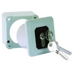 Contacteur � cl� enap en applique - 2 - gris cdvi