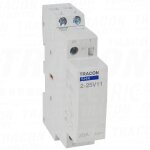 Contacteur modulaire 230 v ca 1 x no + 1 x nc 25 a 1p