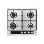 Continental edison - plaque de cuisson - table a gaz table 4 foyers gaz dont 1 triple couronne inox