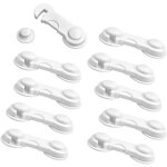 Contr�le parental armoire / penderie, [10 pi�ces] blanc b�b� schubladensicherung avec de la colle forte ...