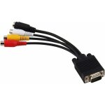 Convertisseur d'adaptateur tv svga vers s - vid�o 3 rca av haute performance, convertisseur d'adaptateur ...