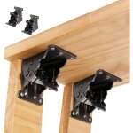 Lot de 2 pieds de table extensibles pliables et verrouillables, support d'tagre pliable, charnires ...