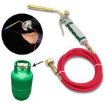 De brasage professionnelle  double interrupteur de gaz propane 1, 6 m tuyau d'allumage outil de soudage ...