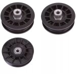 Jeu de 3 pi�ces pour husqvarna, 2 poulies de renvoi en v 532194326 et 1 jeu de poulies lisses 532194327 ...