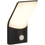 Copenhagen applique murale ext�rieure � 1 lumi�re led, capteur pir, moul� sous pression, abat - jour ...