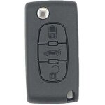 Coque de cl� 3 boutons �tui cl� compatible avec citroen peugeot 2pi�ces �tui cl� coque de , xu, protection ...