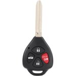 Coque de cl� � distance 4 boutons fob pour toyota corolla camry matrix rav4