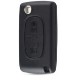 Coque de clé compatible peugeot - 2 boutons, lame sans rainure, pile incluse Coque de clé compatible peugeot - 2 boutons, lame sans rainure, pile incluse