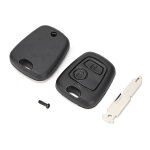 Jeffergarden coque de clé de voiture à 2 boutons, accessoire de remplacement adapté à la peugeot 206 ... Jeffergarden coque de clé de voiture à 2 boutons, accessoire de remplacement adapté à la peugeot 206 ...