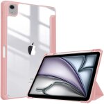Coque rigide en cristal pour ipad air 13e g�n�ration 6e g�n�ration 2024 (rose)