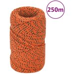The living store - corde de bateau orange 2 mm 250 m polypropyl�ne - corde de bateau - corde polypropylene ...
