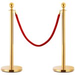 Corde de colonne rouge et dor� velours